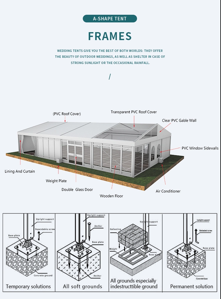 Aluminium Frame Hexagon Shape Outdoor Exhibition Tent for Fair