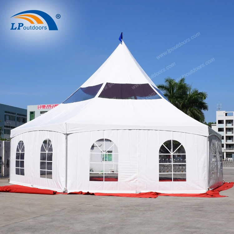 Kenya Style Hexagon Peak Frame Alpine Tent for Party Event